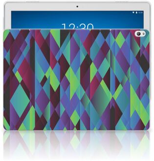 B2Ctelecom Back Cover Lenovo Tab P10 Abstract Green Blue