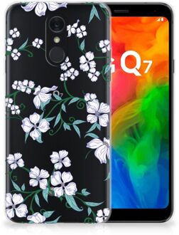 B2Ctelecom Back Cover LG Q7 TPU Siliconen Hoesje Blossom White