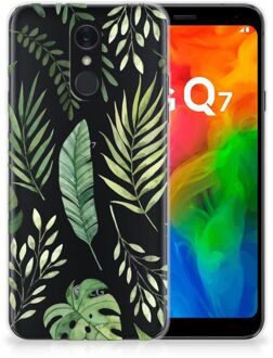 B2Ctelecom Back Cover LG Q7 TPU Siliconen Hoesje Leaves