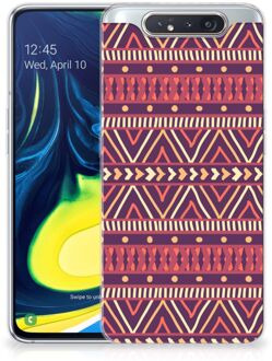 B2Ctelecom Back Cover Samsung A80 TPU bumper case Aztec Purple