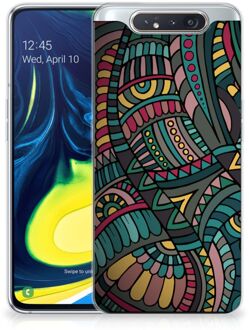 B2Ctelecom Back Cover Samsung A80 TPU bumper case Aztec