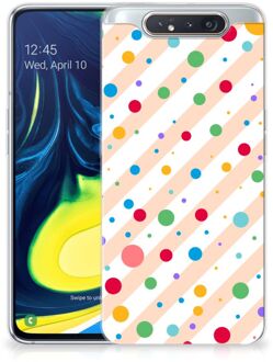 B2Ctelecom Back Cover Samsung A80 TPU bumper case Dots