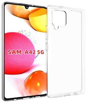 B2Ctelecom Back Cover Samsung Galaxy A42 TPU Siliconen Transparant