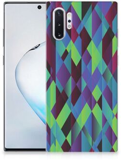 B2Ctelecom Back Cover Samsung Galaxy Note 10 Plus Abstract Green Blue