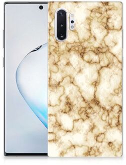 B2Ctelecom Back Cover Samsung Galaxy Note 10 Plus Marmer Goud