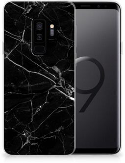 B2Ctelecom Back Cover Samsung Galaxy S9 Plus Uniek TPU Hoesje Marmer Zwart