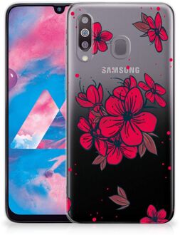 B2Ctelecom Back Cover Samsung M30 TPU Siliconen Hoesje Blossom Rood