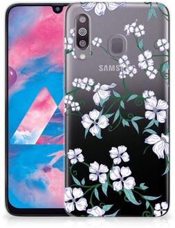 B2Ctelecom Back Cover Samsung M30 TPU Siliconen Hoesje Blossom White