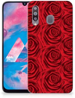 B2Ctelecom Back Cover Samsung M30 TPU Siliconen Hoesje Rood Rose