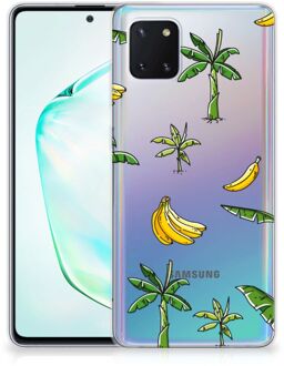 B2Ctelecom Back Cover Samsung Note 10 Lite TPU Siliconen Hoesje Banana Tree