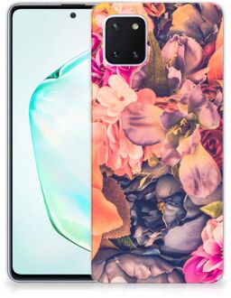 B2Ctelecom Back Cover Samsung Note 10 Lite TPU Siliconen Hoesje Bosje Bloemen