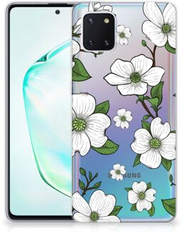 B2Ctelecom Back Cover Samsung Note 10 Lite TPU Siliconen Hoesje Dogwood Flowers