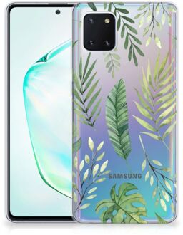 B2Ctelecom Back Cover Samsung Note 10 Lite TPU Siliconen Hoesje Leaves