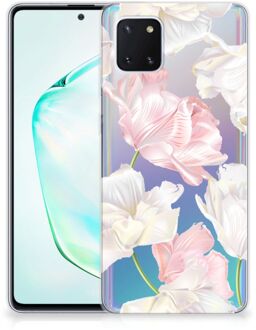 B2Ctelecom Back Cover Samsung Note 10 Lite TPU Siliconen Hoesje Lovely Flowers