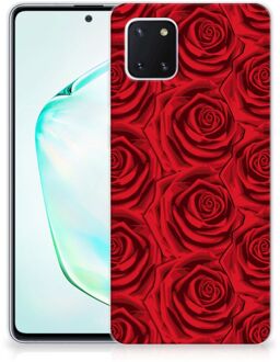 B2Ctelecom Back Cover Samsung Note 10 Lite TPU Siliconen Hoesje Rood Rose