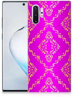 B2Ctelecom Back Cover Samsung Note 10 Plus TPU Siliconen Hoesje Barok Roze