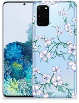 B2Ctelecom Back Cover Samsung S20 Plus TPU Siliconen Hoesje Blossom White