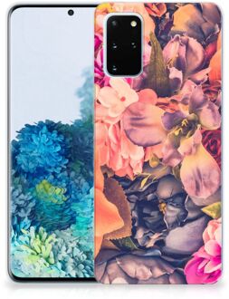 B2Ctelecom Back Cover Samsung S20 Plus TPU Siliconen Hoesje Bosje Bloemen