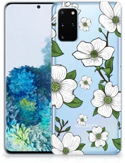 B2Ctelecom Back Cover Samsung S20 Plus TPU Siliconen Hoesje Dogwood Flowers