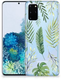 B2Ctelecom Back Cover Samsung S20 Plus TPU Siliconen Hoesje Leaves