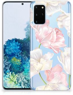 B2Ctelecom Back Cover Samsung S20 Plus TPU Siliconen Hoesje Lovely Flowers