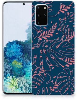 B2Ctelecom Back Cover Samsung S20 Plus TPU Siliconen Hoesje Palm Leaves