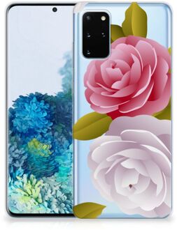 B2Ctelecom Back Cover Samsung S20 Plus TPU Siliconen Hoesje Roses