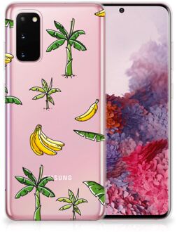 B2Ctelecom Back Cover Samsung S20 TPU Siliconen Hoesje Banana Tree