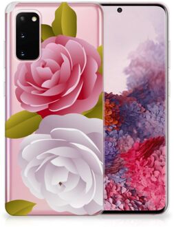 B2Ctelecom Back Cover Samsung S20 TPU Siliconen Hoesje Roses