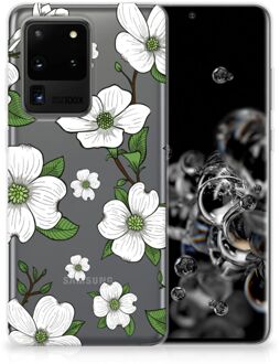 B2Ctelecom Back Cover Samsung S20 Ultra TPU Siliconen Hoesje Dogwood Flowers