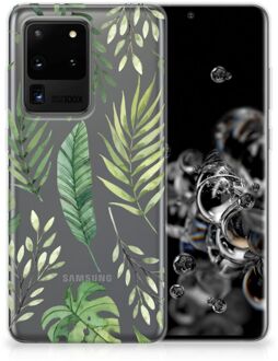 B2Ctelecom Back Cover Samsung S20 Ultra TPU Siliconen Hoesje Leaves