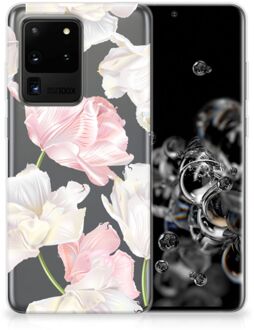 B2Ctelecom Back Cover Samsung S20 Ultra TPU Siliconen Hoesje Lovely Flowers