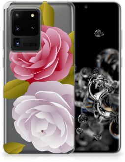 B2Ctelecom Back Cover Samsung S20 Ultra TPU Siliconen Hoesje Roses