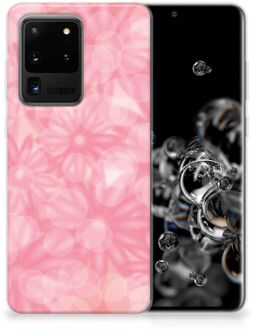 B2Ctelecom Back Cover Samsung S20 Ultra TPU Siliconen Hoesje Spring Flowers