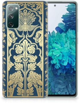 B2Ctelecom Back Cover Siliconen Hoesje Samsung Galaxy S20 FE Hoesje Customize Golden Flowers