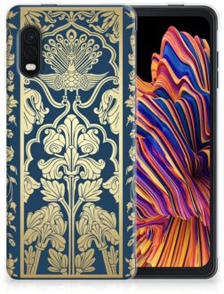 B2Ctelecom Back Cover Siliconen Hoesje Samsung Xcover Pro Hoesje Customize Golden Flowers