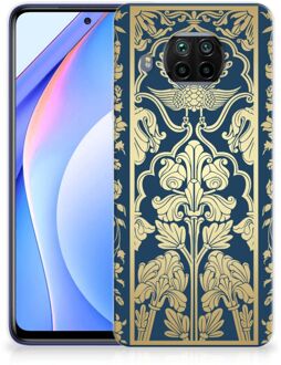 B2Ctelecom Back Cover Siliconen Hoesje Xiaomi Mi 10T Lite Hoesje Customize Golden Flowers