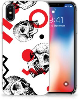 B2Ctelecom Backcase iPhone X | Xs Design Skull Red