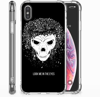 B2Ctelecom Backcase iPhone Xs | X/10 Skull Hair