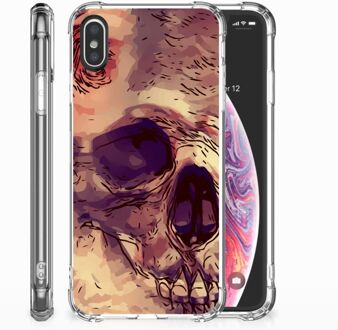 B2Ctelecom Backcase iPhone Xs | X/10 Skullhead