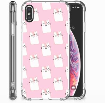 B2Ctelecom Backcase iPhone Xs | X/10 Sleeping Cats