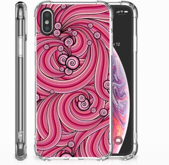 B2Ctelecom Backcase iPhone Xs | X/10 Swirl Pink