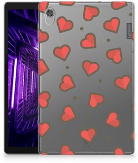 B2Ctelecom Backcase Lenovo Tab M10 HD (2de generatie) TPU Siliconen Hoes Hearts met transparant zijkanten