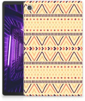 B2Ctelecom Backcase Lenovo Tab M10 Plus Hoesje Bumper Aztec Yellow met transparant zijkanten