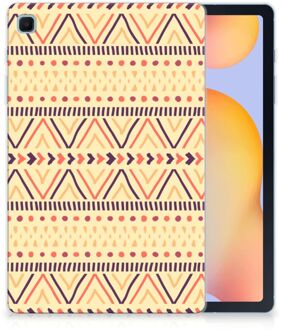 B2Ctelecom Backcase Samsung Galaxy Tab S6 Lite Hoesje Bumper Aztec Yellow met transparant zijkanten