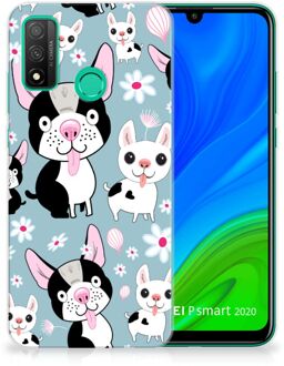 B2Ctelecom Backcase Siliconen Hoesje Huawei P Smart 2020 Telefoonhoesje Hondjes