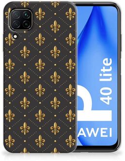 B2Ctelecom Backcase Siliconen Hoesje Huawei P40 Lite Telefoonhoesje Franse Lelie