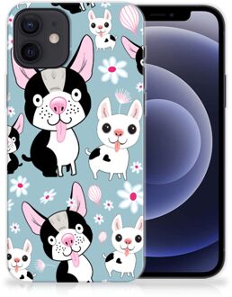 B2Ctelecom Backcase Siliconen Hoesje iPhone 12 | 12 Pro (6.1") Telefoonhoesje Hondjes