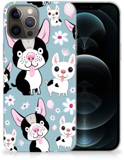 B2Ctelecom Backcase Siliconen Hoesje iPhone 12 Pro Max Telefoonhoesje Hondjes