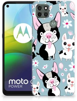 B2Ctelecom Backcase Siliconen Hoesje Motorola Moto G9 Power Telefoonhoesje Hondjes